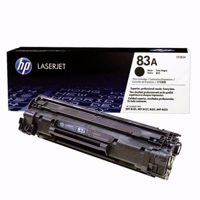 Cartucho original de tóner negro HP 83A LaserJet